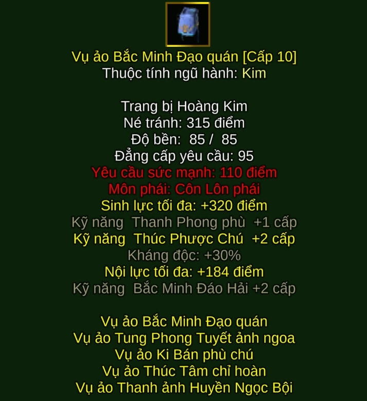 Vụ ảo Bắc Minh Đạo quán - Bùa Chú (Vụ Ảo) - Côn Lôn - VLTK