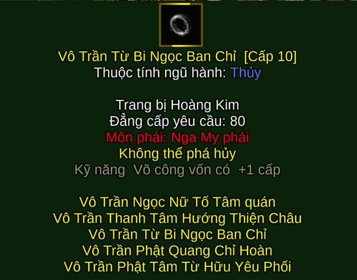 Vô Trần Ngọc Ban Chỉ - Hỗ Trợ (Vô Trần) - Nga My - VLTK