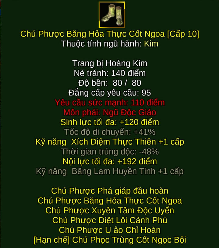 Chú Phược Băng Hỏa Thực Cốt Ngoa - Bùa Chú (Chú Phược) - Ngũ Độc - VLTK