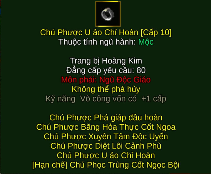 Chú Phược U ảo Chỉ Hoàn - Bùa Chú (Chú Phược) - Ngũ Độc - VLTK