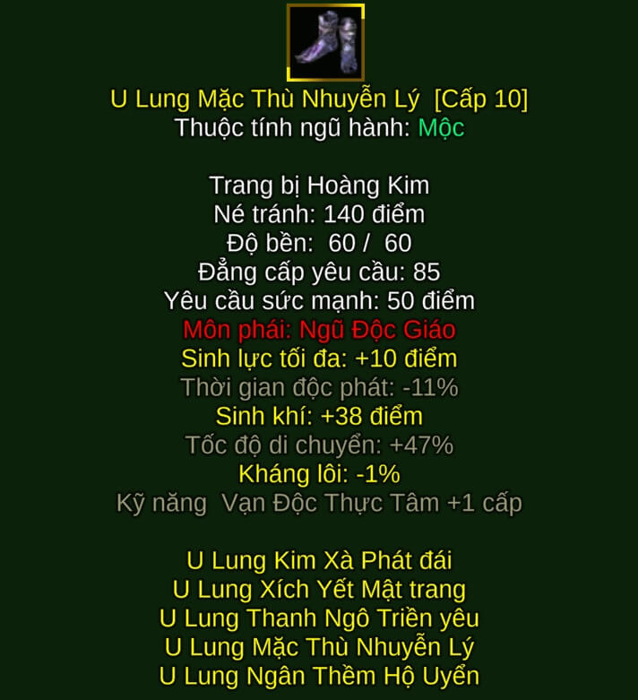 U Lung Mặc Thù Nhuyễn Lý - Chưởng Pháp (U Lung) - Ngũ Độc - VLTK