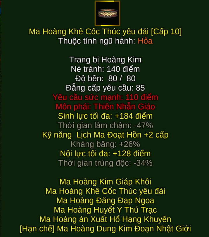 Ma Hoàng Khê Cốc Thúc yêu đái - Bùa Chú (Ma Hoàng) - Thiên Nhẫn - VLTK