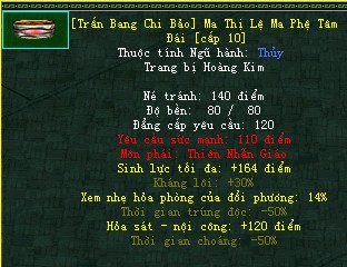 [Trấn Bang Chi Bảo] Ma Thị Lệ Ma Phệ Tâm Đái - Đao Pháp (Ma Thị) - Thiên Nhẫn - VLTK