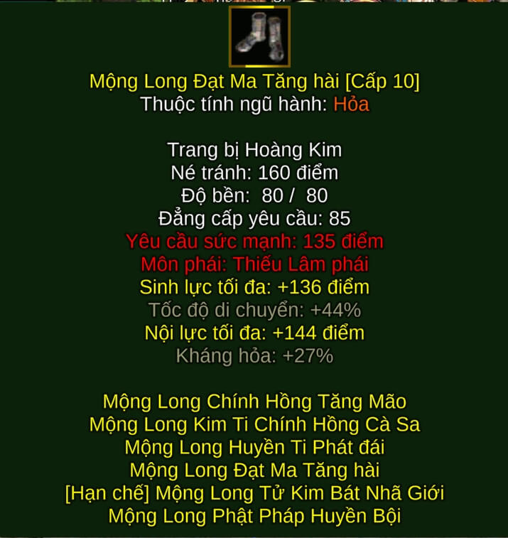 Mộng Long Đạt Ma Tăng Hài - Quyền Pháp (Mộng Long) - Thiếu Lâm - VLTK