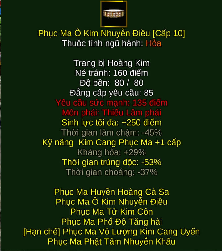 Phục Ma Ô Kim Nhuyễn Điều - Bổng Pháp (Phục Ma) - Thiếu Lâm - VLTK