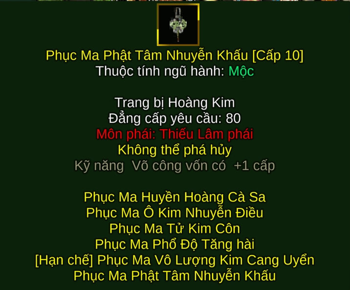 Phục Ma Phật Tâm Nhuyễn Khấu - Bổng Pháp (Phục Ma) - Thiếu Lâm - VLTK