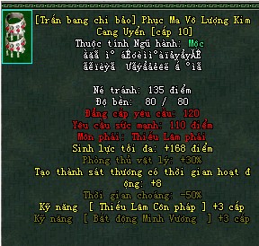 [Trấn Bang Chi Bảo] Phục Ma Vô Lượng Kim Cang Uyển - Bổng Pháp (Phục Ma) - Thiếu Lâm - VLTK