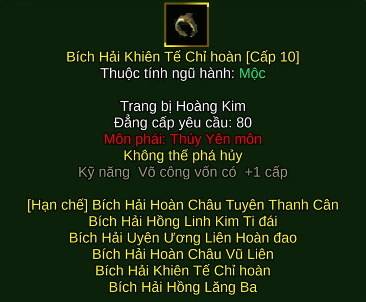 Bích Hải Khiên Tế Chỉ hoàn - Song Đao (Bích Hải) - Thúy Yên - VLTK