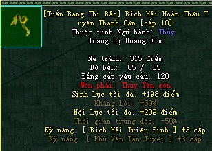 [Trấn Bang Chi Bảo] Bích Hải Hoàn Châu Tuyên Thanh Cân - Song Đao (Bích Hải) - Thúy Yên - VLTK