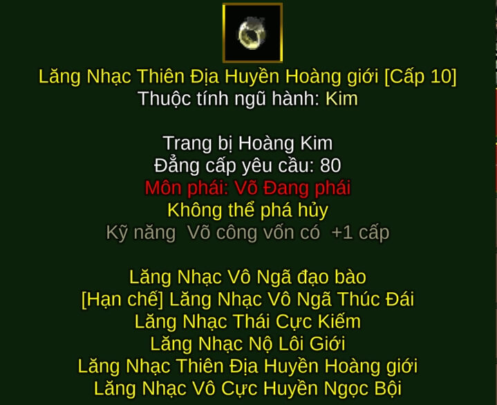 Lăng Nhạc Thiên Địa Huyền Hoàng Giới - Quyền Pháp (Lăng Nhạc) - Võ Đang - VLTK