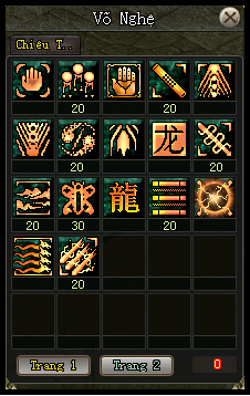 Tăng điểm Kỹ năng Bổng pháp - phái Cái Bang - VLTK