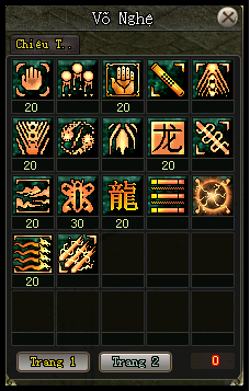 Tăng điểm Kỹ năng Chưởng pháp - phái Cái Bang - VLTK