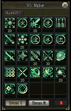 Tăng điểm Kỹ năng Tụ Tiễn - phái Đường Môn - VLTK