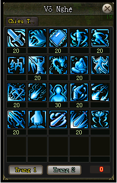 Tăng điểm Kỹ năng Kiếm pháp - phái Hoa Sơn - VLTK