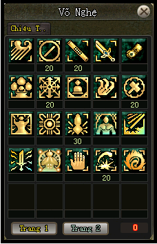 Tăng điểm Kỹ năng Bổng pháp - phái Thiếu Lâm - VLTK