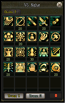 Tăng điểm Kỹ năng Đao pháp - phái Thiếu Lâm - VLTK