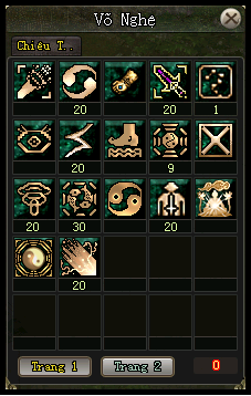 Tăng điểm Kỹ năng Kiếm pháp - phái Võ Đang - VLTK