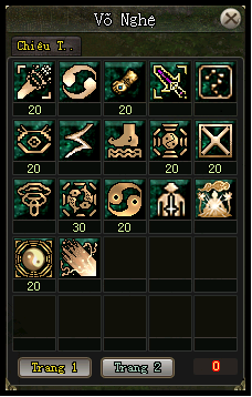 Tăng điểm Kỹ năng Quyền pháp - phái Võ Đang - VLTK